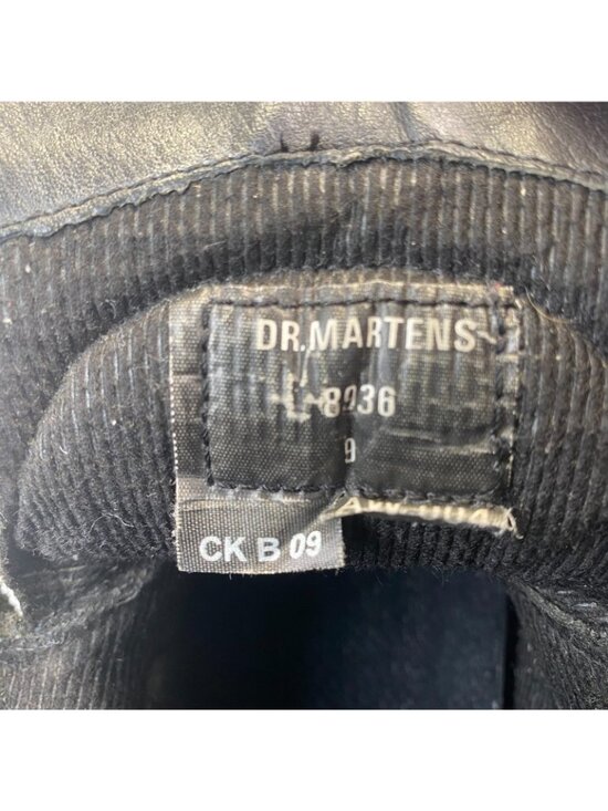 Dr Martins Black Leather Combat Boots Size 9  US Mens main image 12